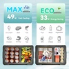 EUHOMY 58QT 12 Volt Refrigerator,Dual Zone -4℉~68℉ Portable Freezer for Car(48QT APP)