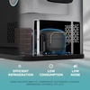 EUHOMY 58QT 12 Volt Refrigerator,Dual Zone -4℉~68℉ Portable Freezer for Car(58QT APP)
