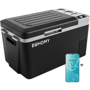 EUHOMY 32QT 12 Volt Refrigerator, Electric Cooler, Usable Battery, -4℉~68℉(24 QT CFJ)