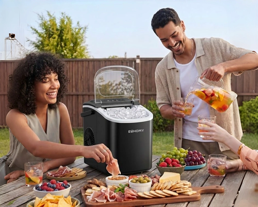 EUHOMY ice maker machine for home and MiniFridge